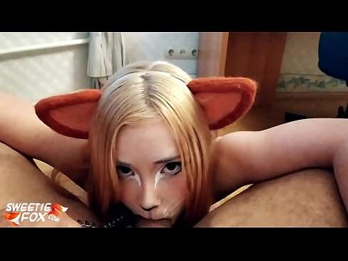 ❤️ Kitsune glutas dikon kaj kumas en ŝia buŝo ❤❌ Anala porno ĉe ni ❌❤